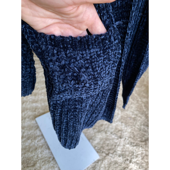 Love Tree Chenille Knit Cardigan Open Front Buttery Soft Luxury Cozy Chunky Boho - Picture 5 of 9